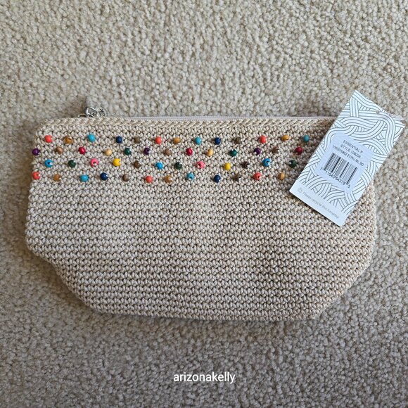 The Sak Handbags - NWT The Sak Crocheted Essential Pouch Colorful Wooden Beads